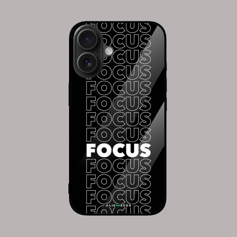 Focus Focus mobile phone case by alienneeds β motivational design.