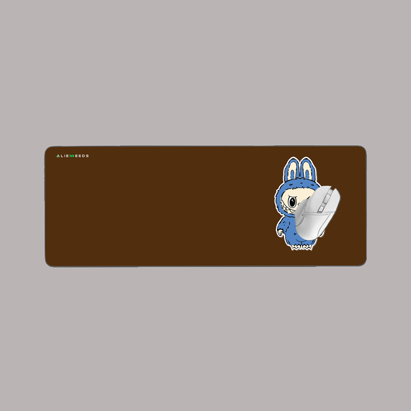 Blue Labubu Desk Mat