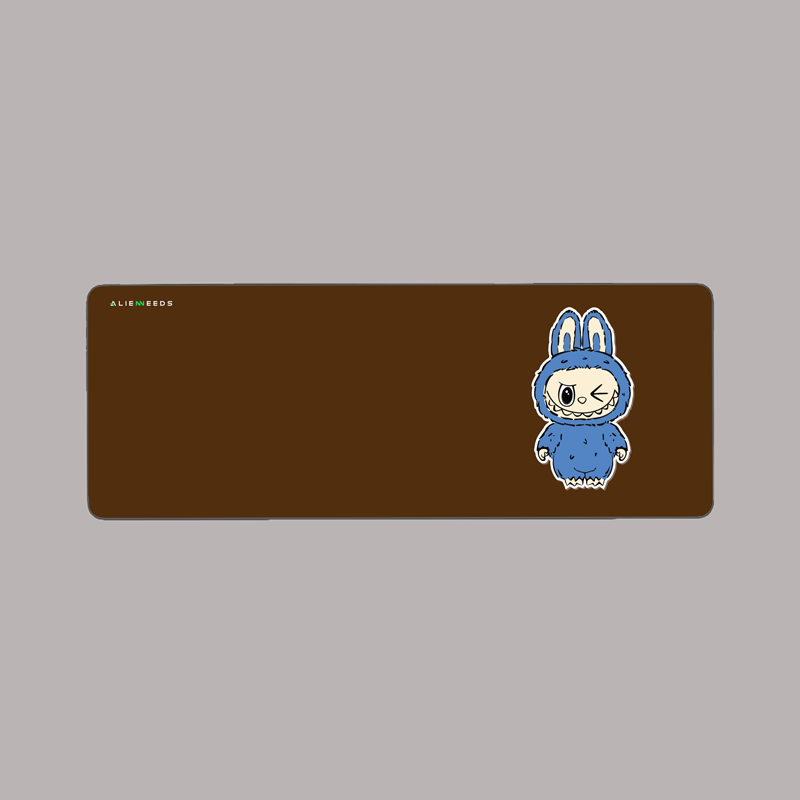 Blue Labubu Desk Mat