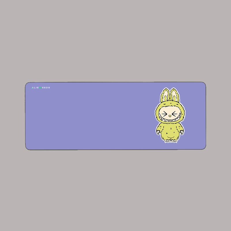 Yellow Labubu Desk Mat