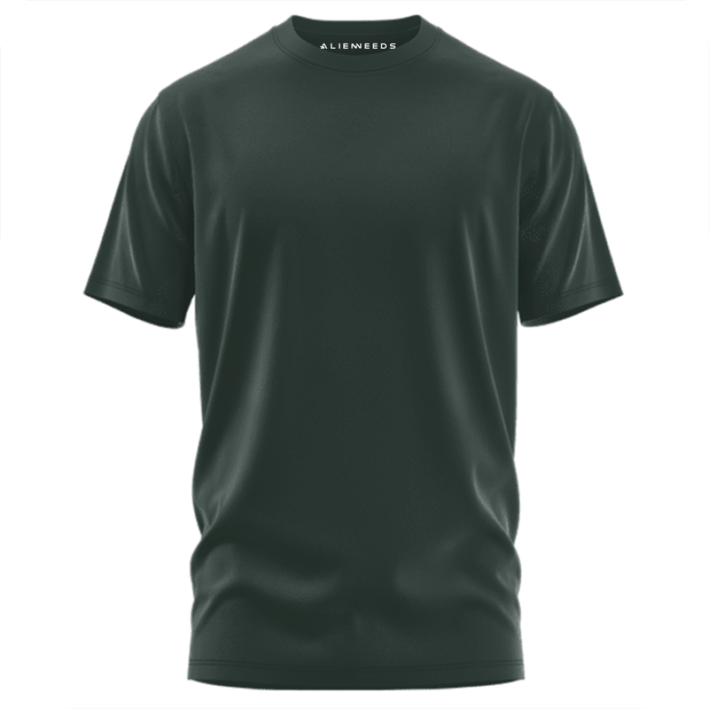 Steel Grey Unisex Basic T-shirt - Alienneeds.in