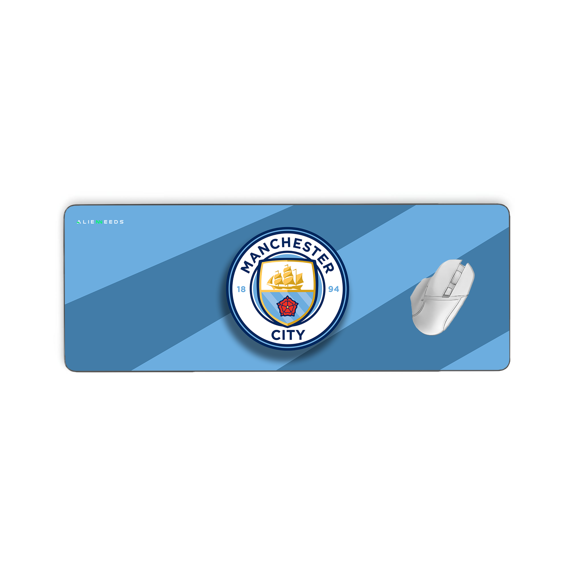 Manchester City FC Logo Desk Mat & Gaming Pad - Alienneeds.in
